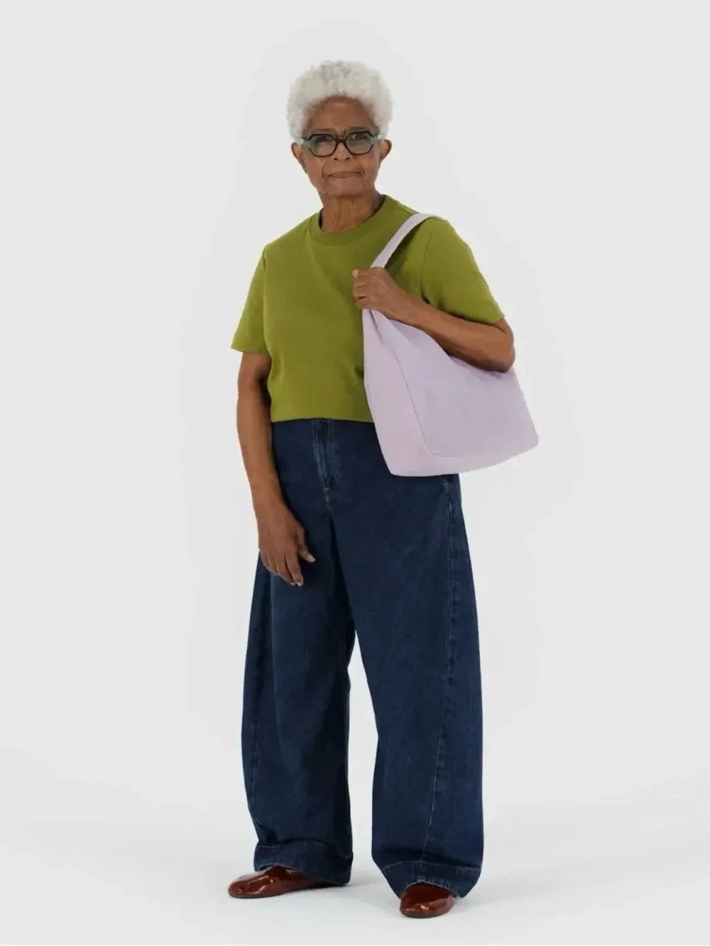 NWT BAGGU NYLON SHOULDER BAG (DUSTY PINK)